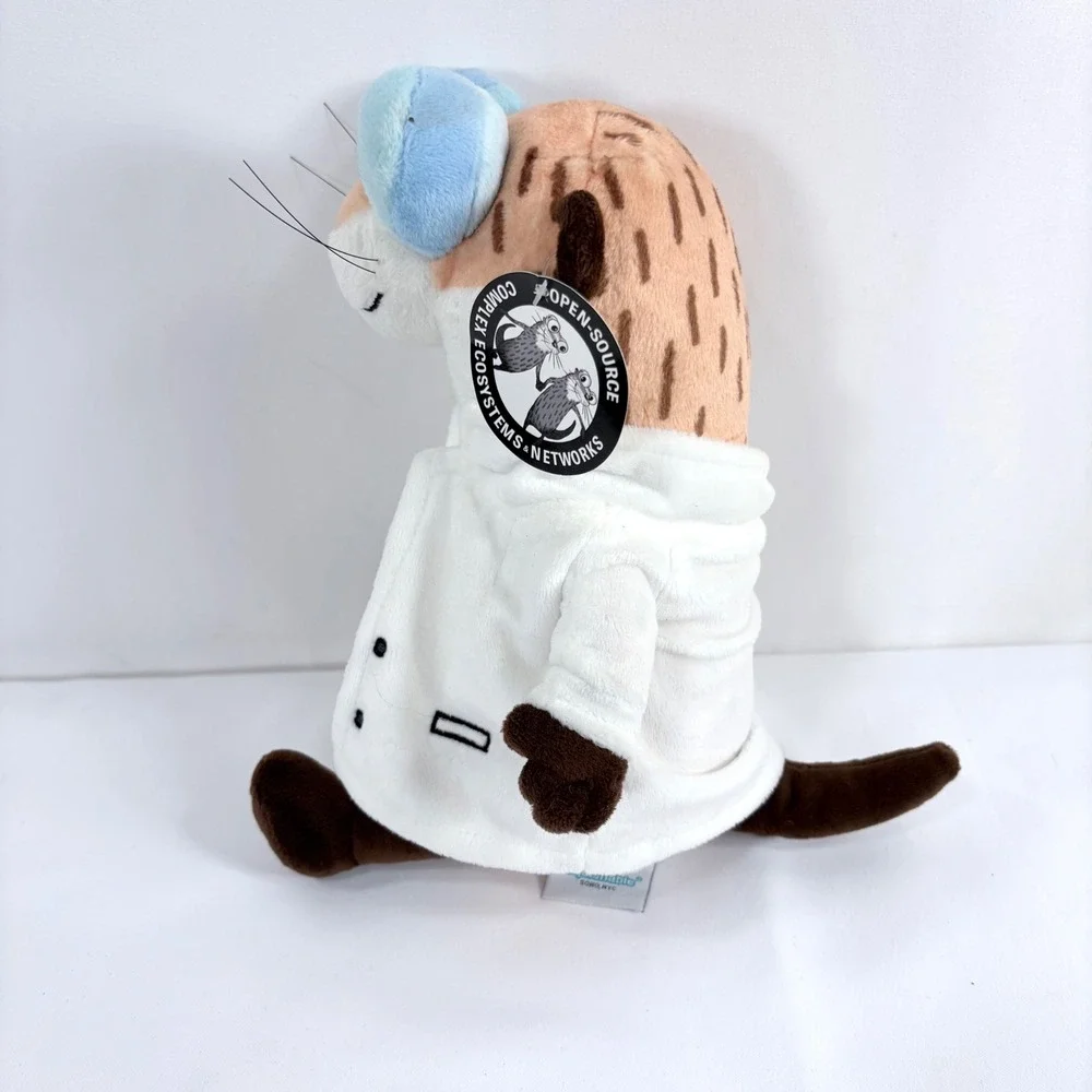 Rare Squishable Salty Sea Otter Plush Google White Lab Coat Scientist Goggles 9